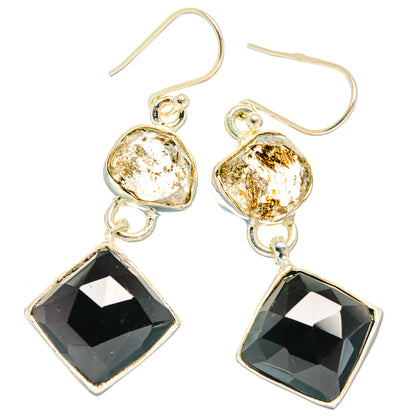 Black Onyx Earrings handcrafted by Ana Silver Co - EARR427409 - Photo 2