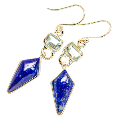 Lapis Lazuli Earrings handcrafted by Ana Silver Co - EARR427423 - Photo 2