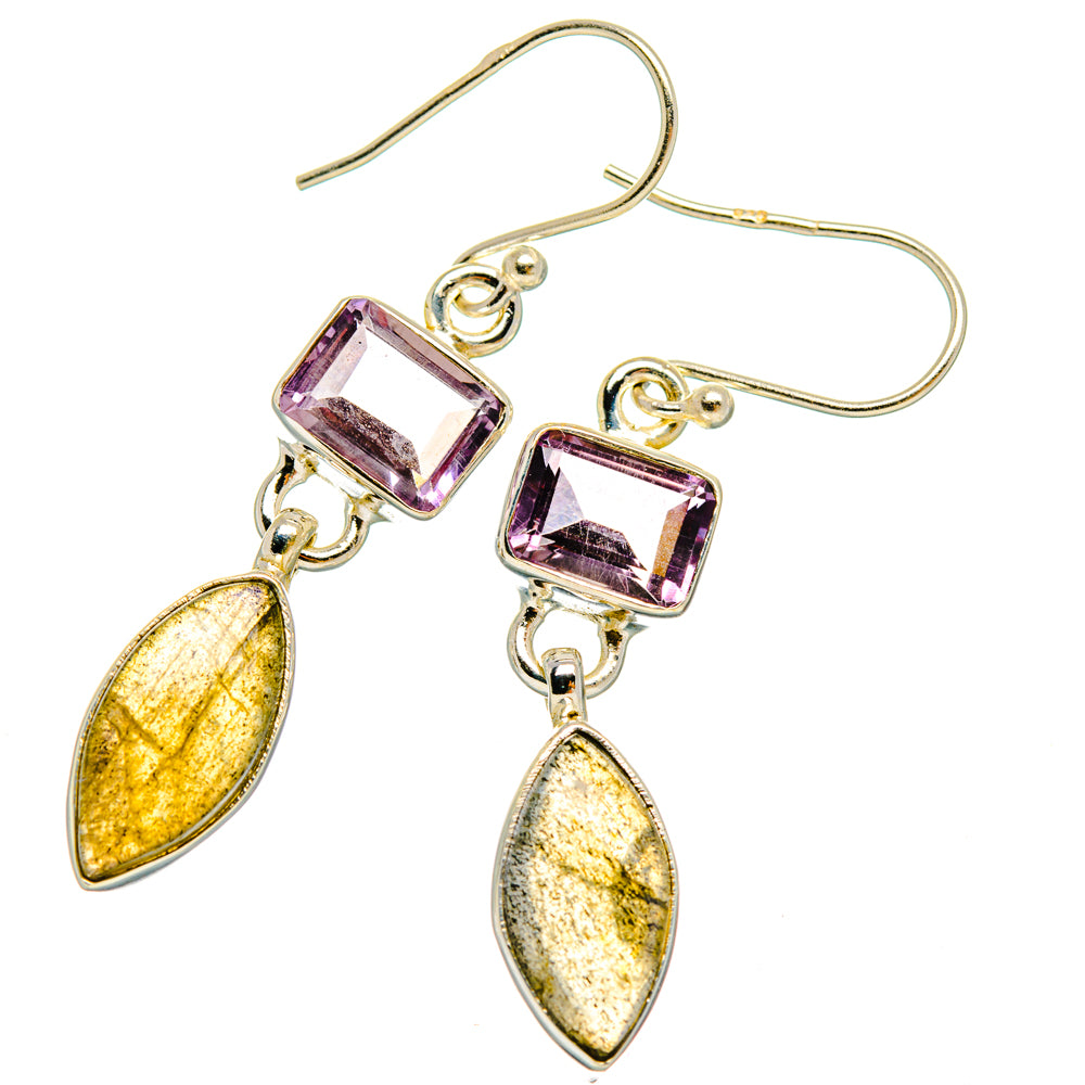 Labradorite Earrings handcrafted by Ana Silver Co - EARR427426 - Photo 2