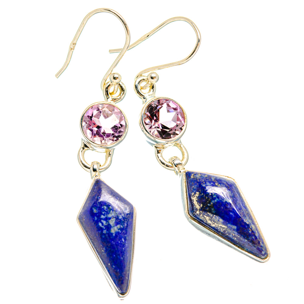 Lapis Lazuli Earrings handcrafted by Ana Silver Co - EARR427427 - Photo 2