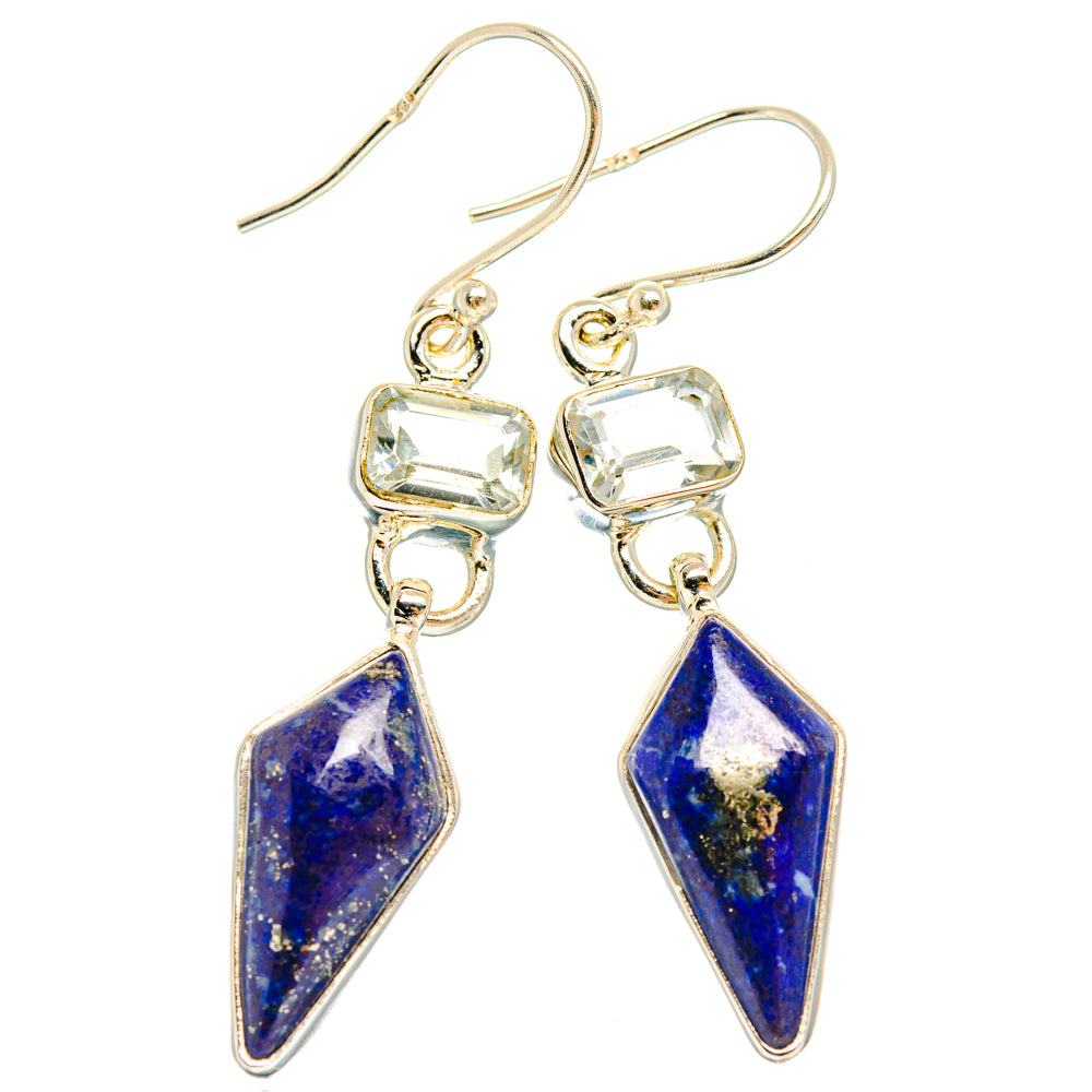 Lapis Lazuli Earrings handcrafted by Ana Silver Co - EARR427428 - Photo 2