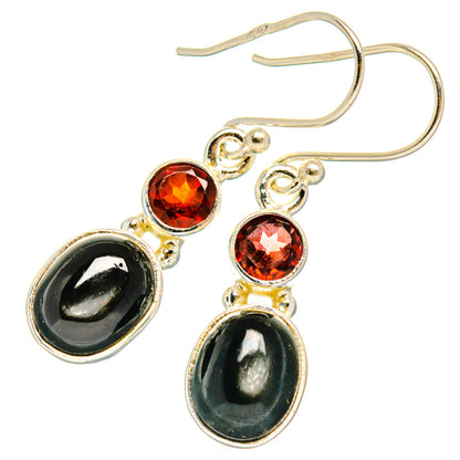 Star Diopside Earrings handcrafted by Ana Silver Co - EARR427438 - Photo 2