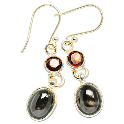 Star Diopside Earrings handcrafted by Ana Silver Co - EARR427441 - Photo 2