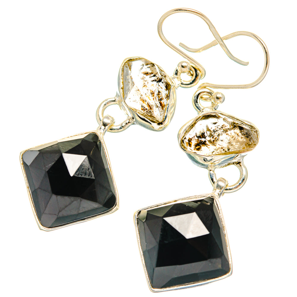 Black Onyx Earrings handcrafted by Ana Silver Co - EARR427454 - Photo 2