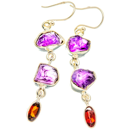 Amethyst Earrings handcrafted by Ana Silver Co - EARR427457 - Photo 2