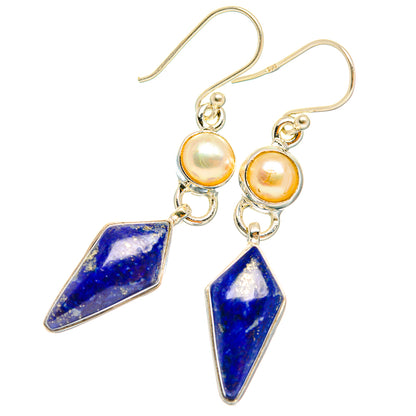 Lapis Lazuli Earrings handcrafted by Ana Silver Co - EARR427459 - Photo 2