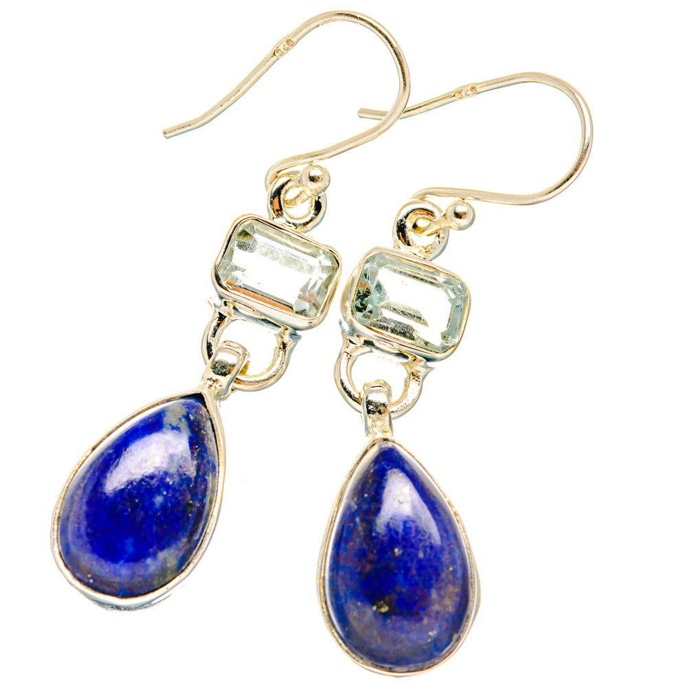 Lapis Lazuli Earrings handcrafted by Ana Silver Co - EARR427462 - Photo 2