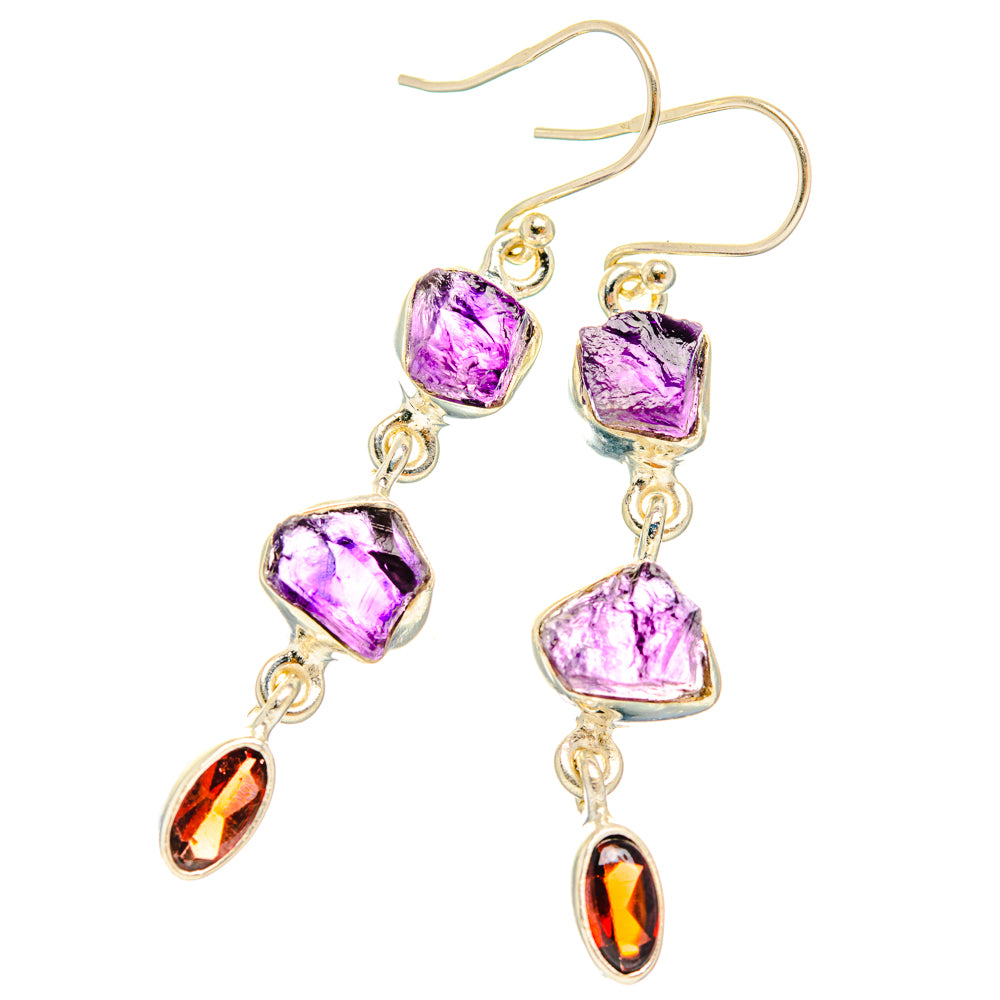 Amethyst Earrings handcrafted by Ana Silver Co - EARR427468 - Photo 2