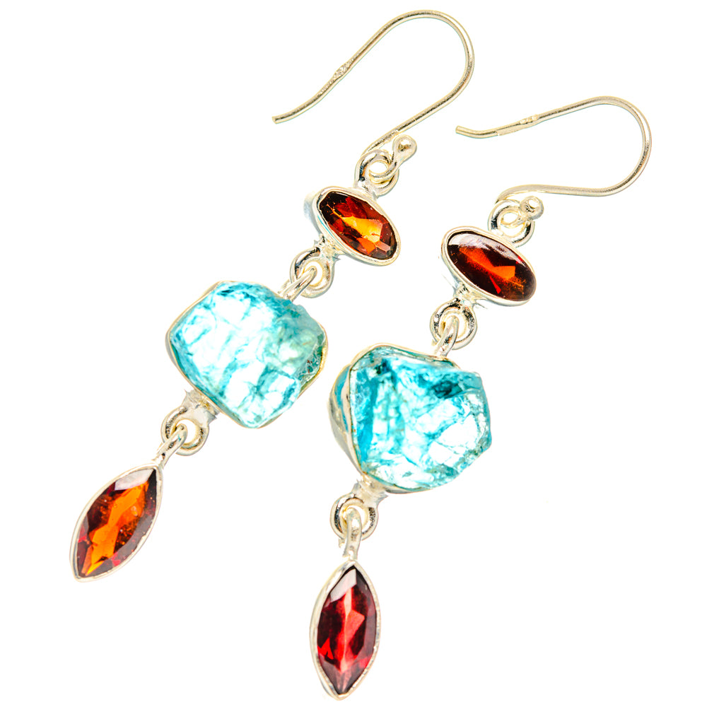 Apatite Earrings handcrafted by Ana Silver Co - EARR427469 - Photo 2