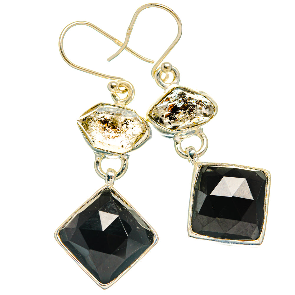 Black Onyx Earrings handcrafted by Ana Silver Co - EARR427471 - Photo 2