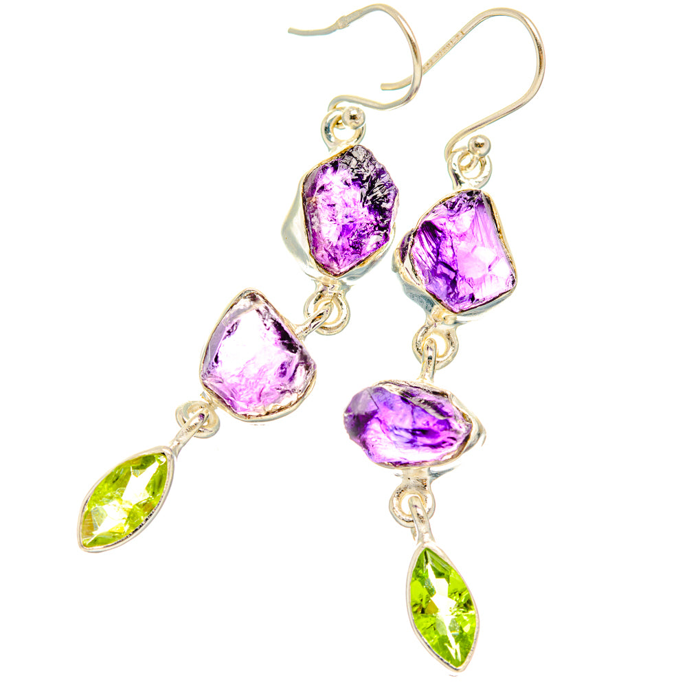 Amethyst Earrings handcrafted by Ana Silver Co - EARR427480 - Photo 2