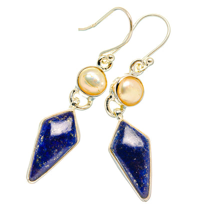 Lapis Lazuli Earrings handcrafted by Ana Silver Co - EARR427483 - Photo 2