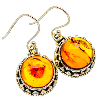 Baltic Amber Earrings handcrafted by Ana Silver Co - EARR427491 - Photo 2
