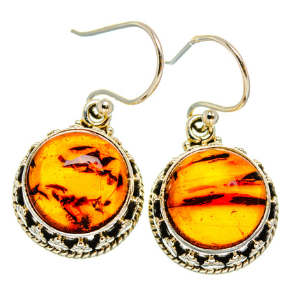 Baltic Amber Earrings handcrafted by Ana Silver Co - EARR427506 - Photo 2
