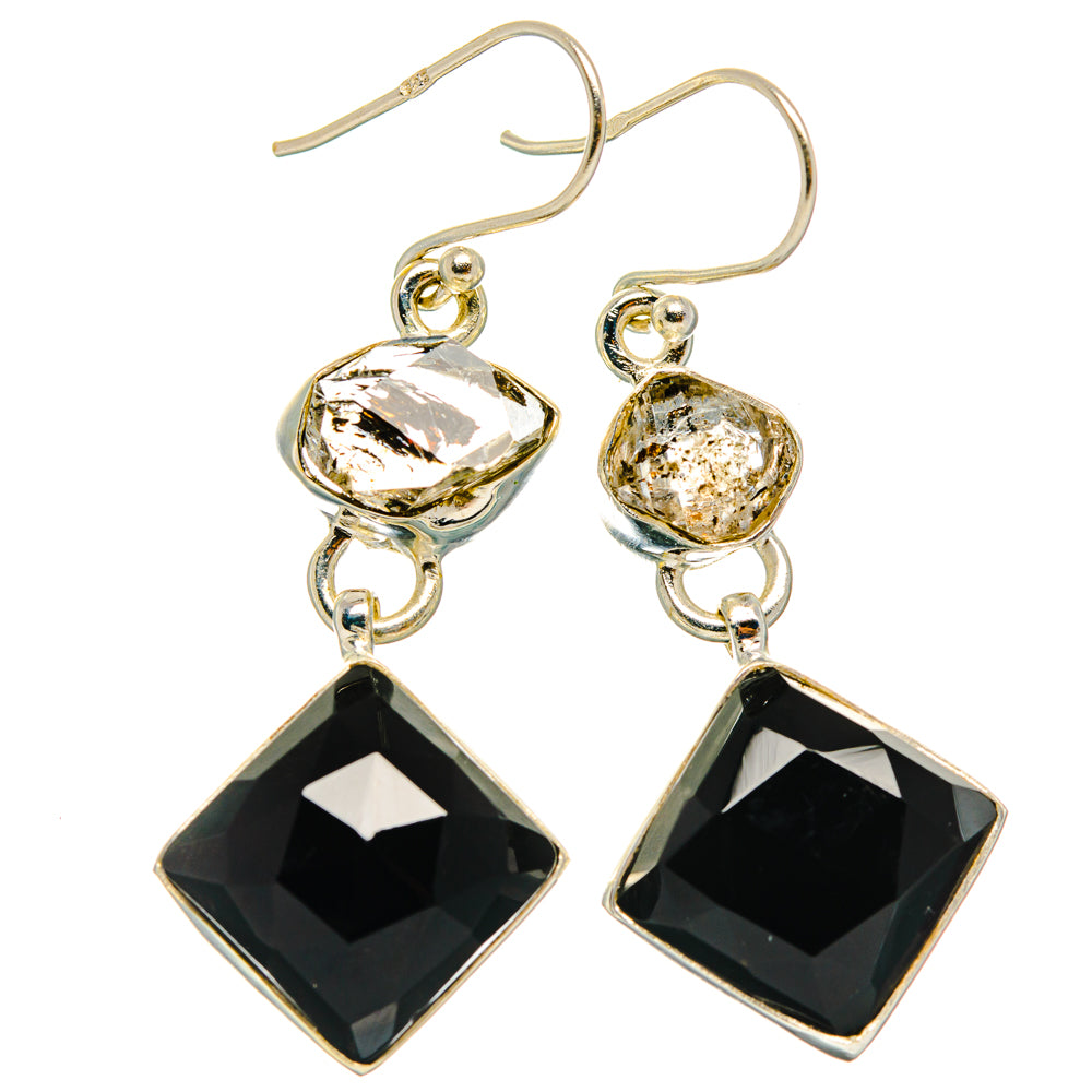 Black Onyx Earrings handcrafted by Ana Silver Co - EARR427508 - Photo 2