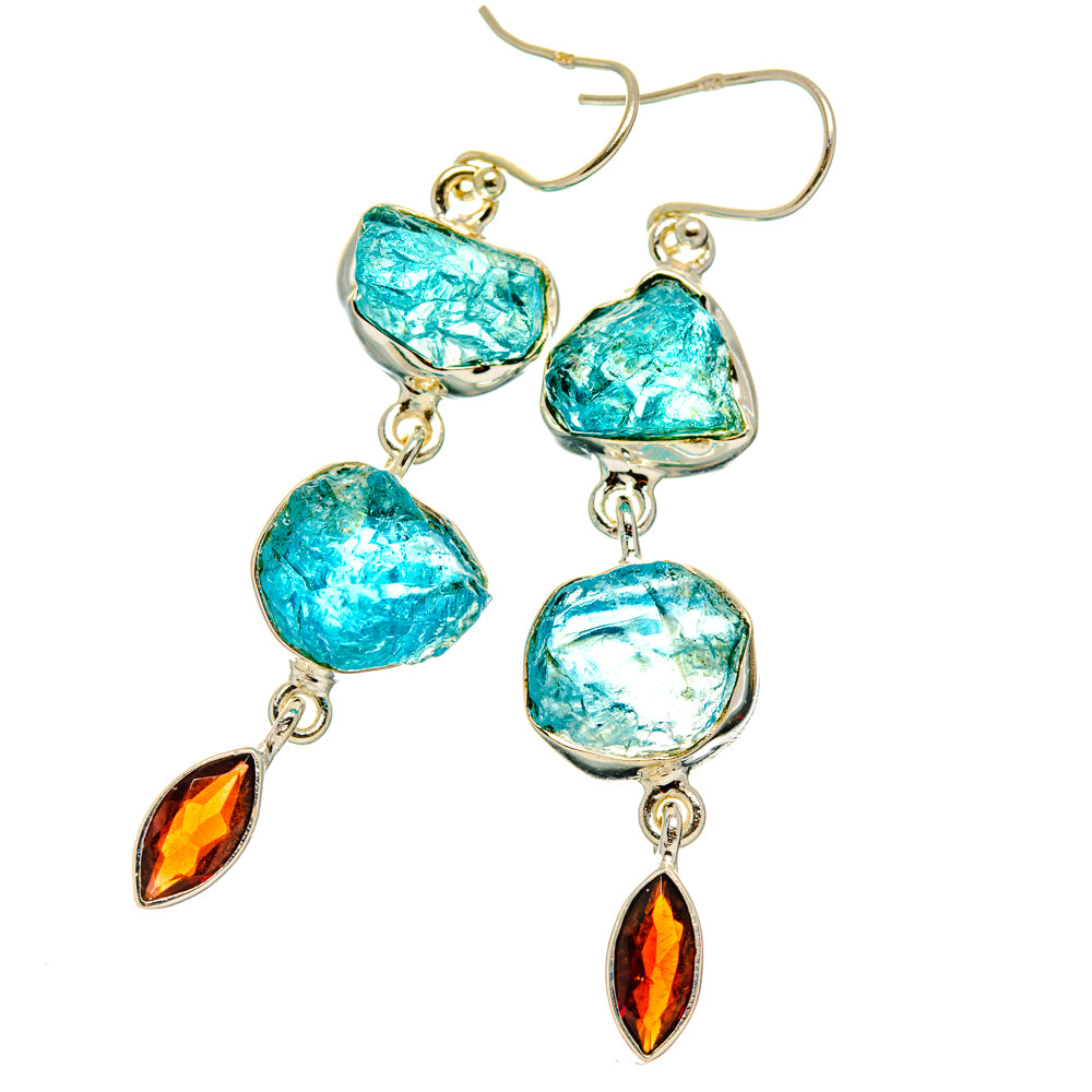 Apatite Earrings handcrafted by Ana Silver Co - EARR427519 - Photo 2