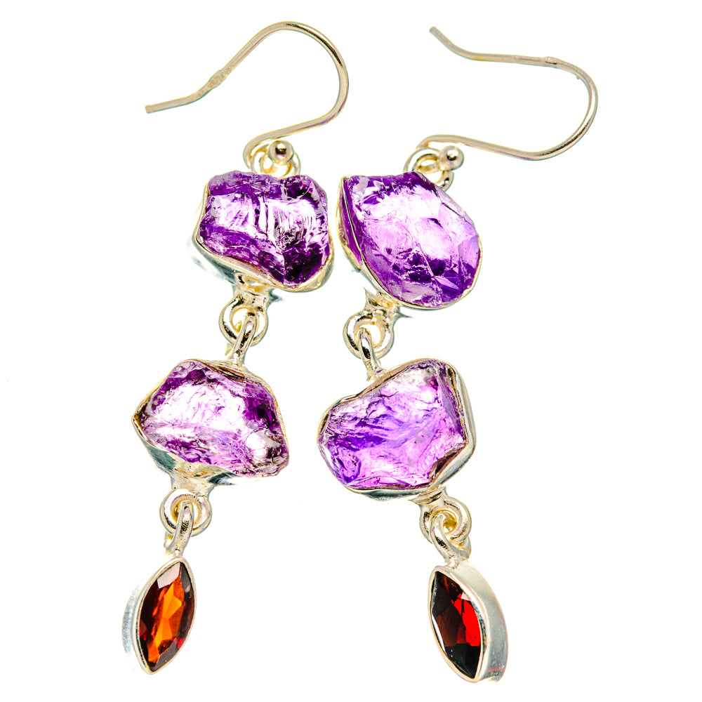 Amethyst Earrings handcrafted by Ana Silver Co - EARR427520 - Photo 2