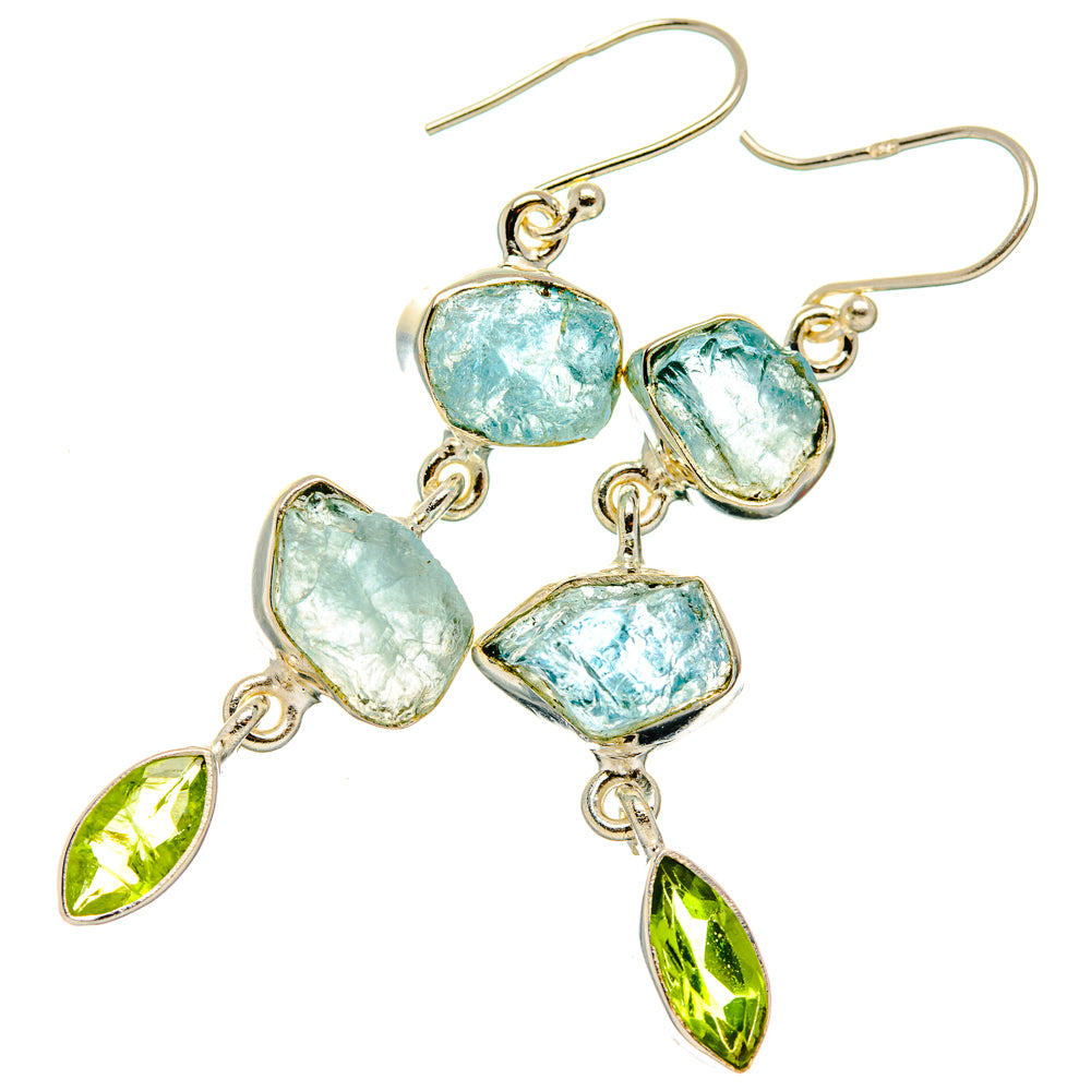 Aquamarine Earrings handcrafted by Ana Silver Co - EARR427521 - Photo 2