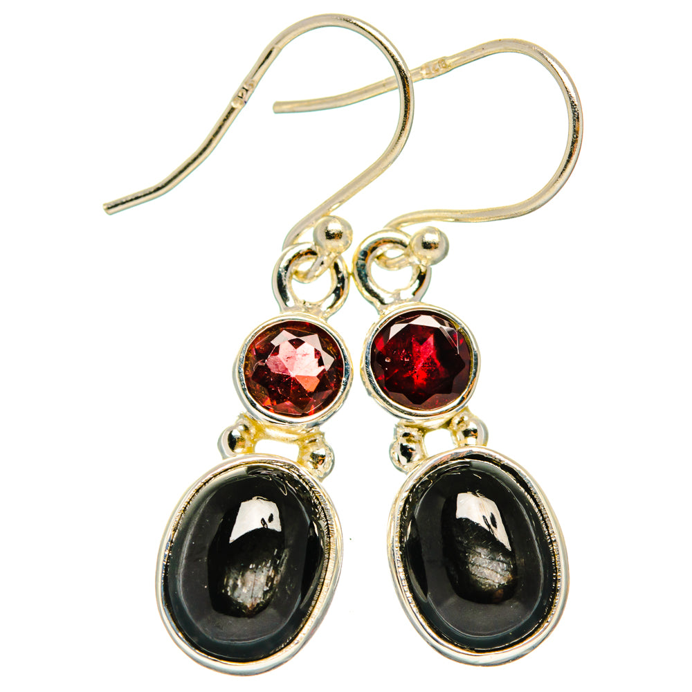 Star Diopside Earrings handcrafted by Ana Silver Co - EARR427527 - Photo 2