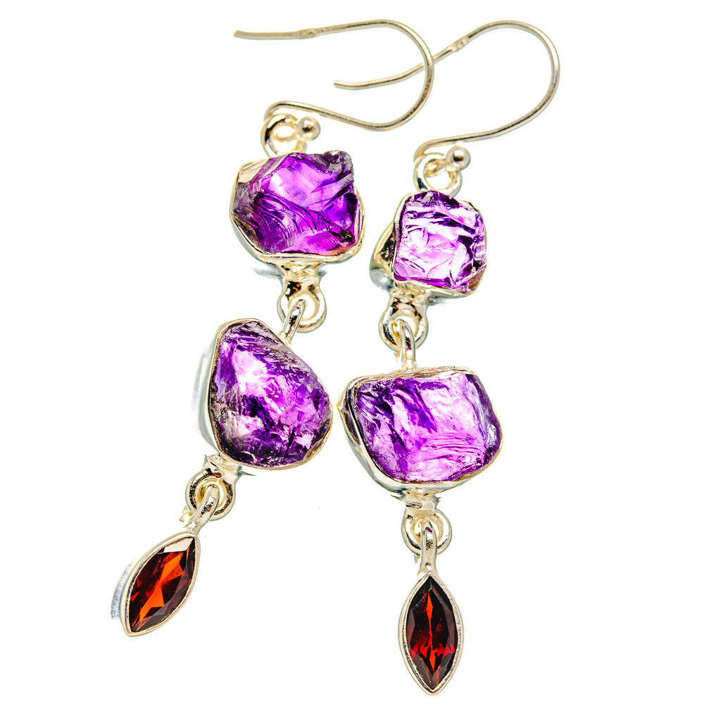 Amethyst Earrings handcrafted by Ana Silver Co - EARR427533 - Photo 2