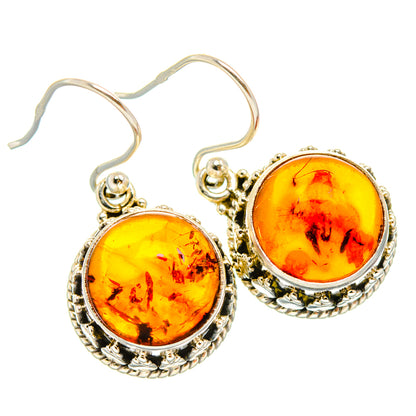 Baltic Amber Earrings handcrafted by Ana Silver Co - EARR427543 - Photo 2