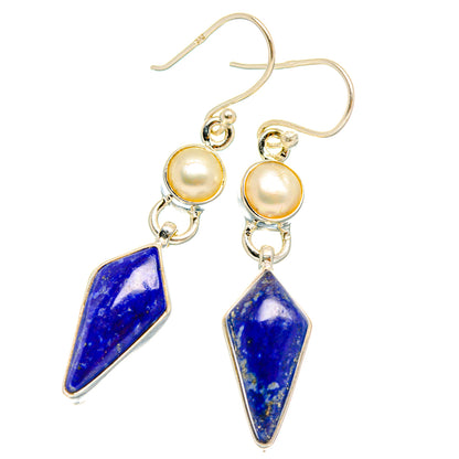Lapis Lazuli Earrings handcrafted by Ana Silver Co - EARR427544 - Photo 2