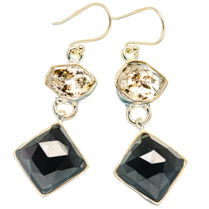 Black Onyx Earrings handcrafted by Ana Silver Co - EARR427548 - Photo 2