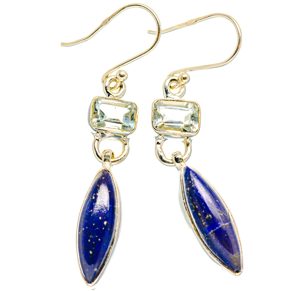 Lapis Lazuli Earrings handcrafted by Ana Silver Co - EARR427557 - Photo 2