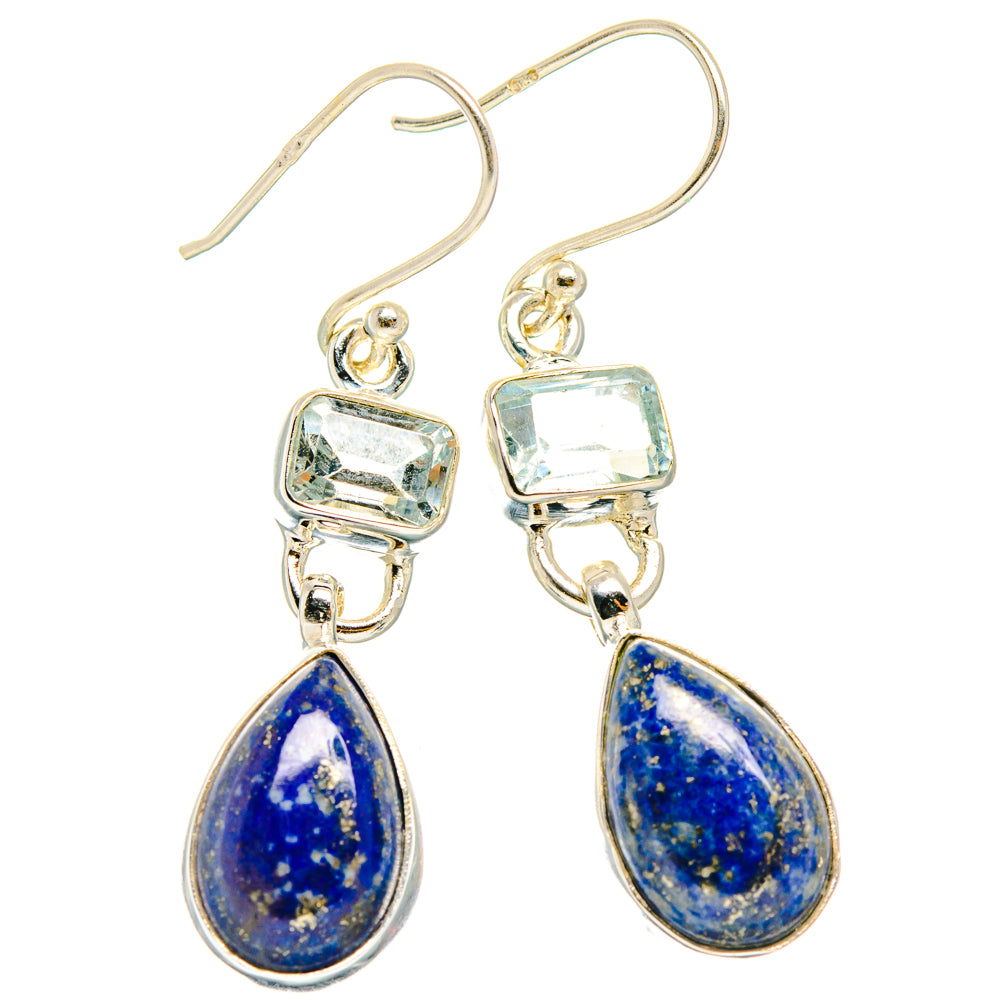 Lapis Lazuli Earrings handcrafted by Ana Silver Co - EARR427558 - Photo 2