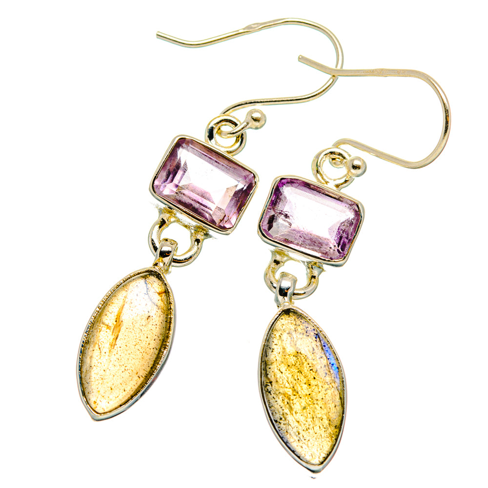 Labradorite Earrings handcrafted by Ana Silver Co - EARR427559 - Photo 2