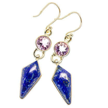 Lapis Lazuli Earrings handcrafted by Ana Silver Co - EARR427560 - Photo 2