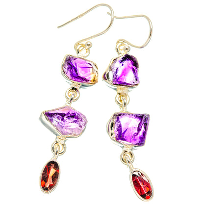 Amethyst Earrings handcrafted by Ana Silver Co - EARR427575 - Photo 2