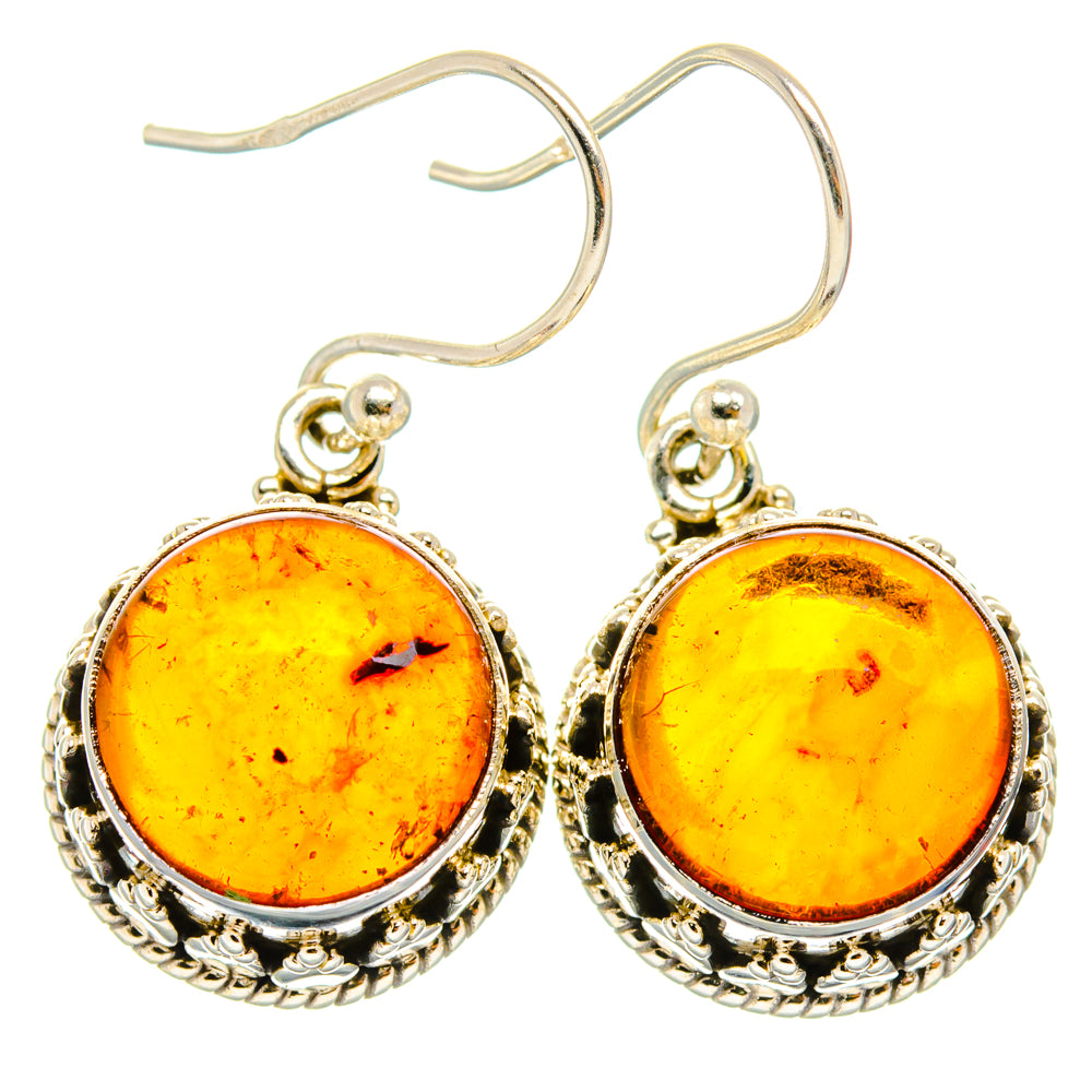 Baltic Amber Earrings handcrafted by Ana Silver Co - EARR427588 - Photo 2