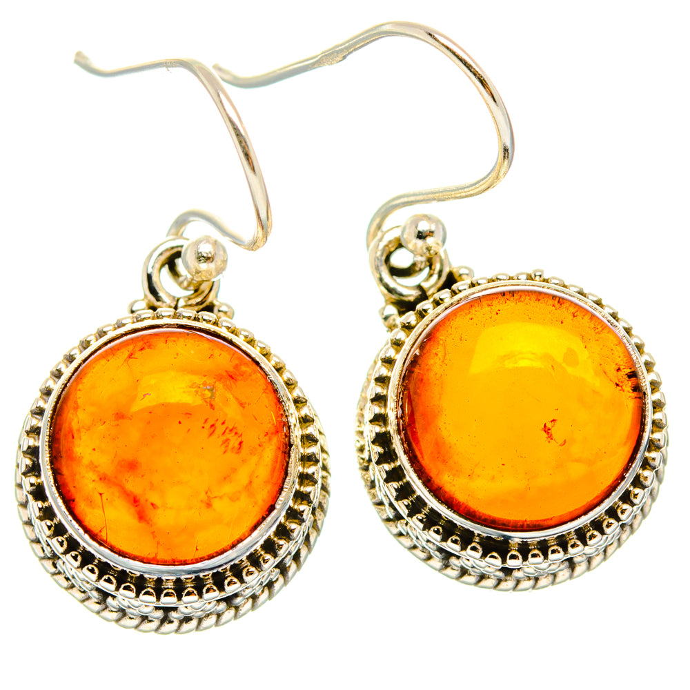 Baltic Amber Earrings handcrafted by Ana Silver Co - EARR427592 - Photo 2