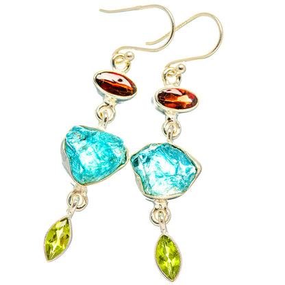 Apatite Earrings handcrafted by Ana Silver Co - EARR427595 - Photo 2