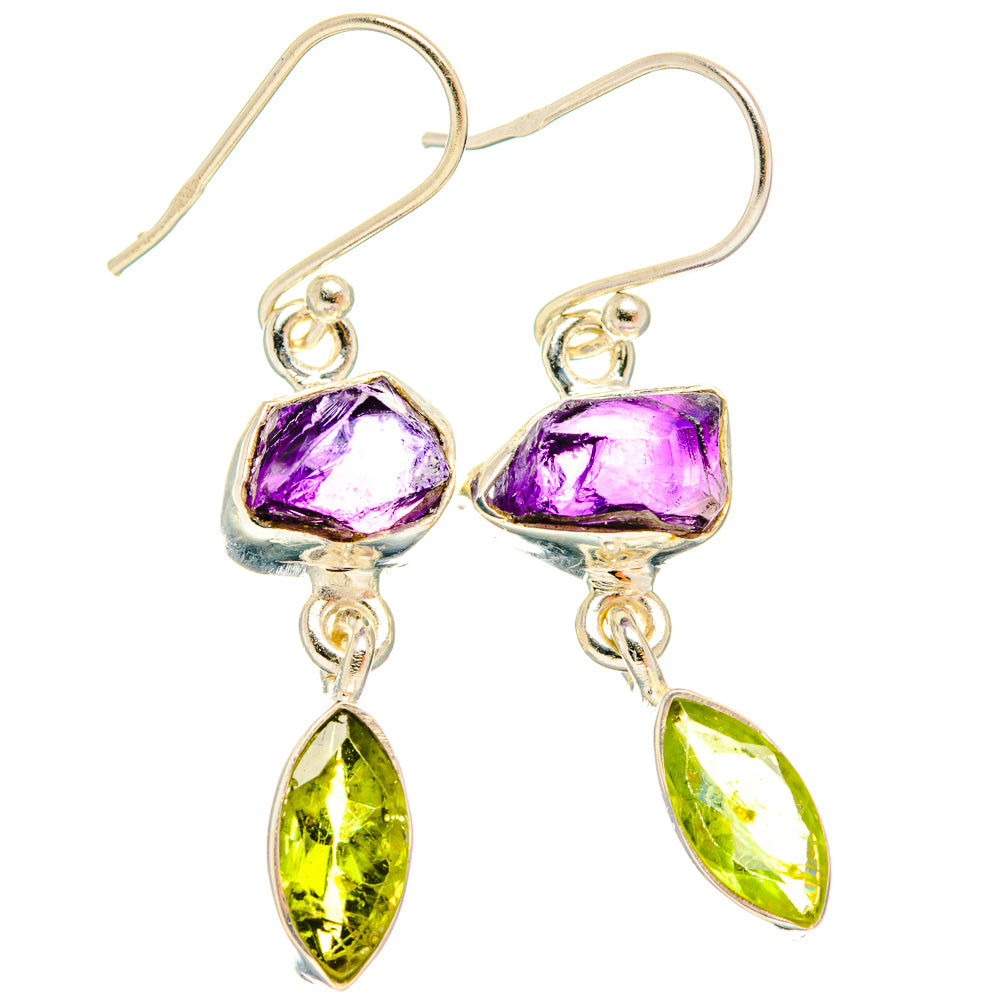 Amethyst Earrings handcrafted by Ana Silver Co - EARR427596 - Photo 2