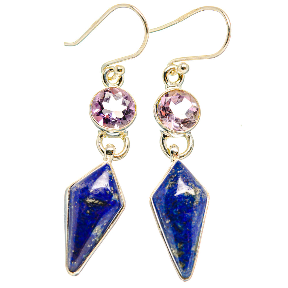 Lapis Lazuli Earrings handcrafted by Ana Silver Co - EARR427604 - Photo 2