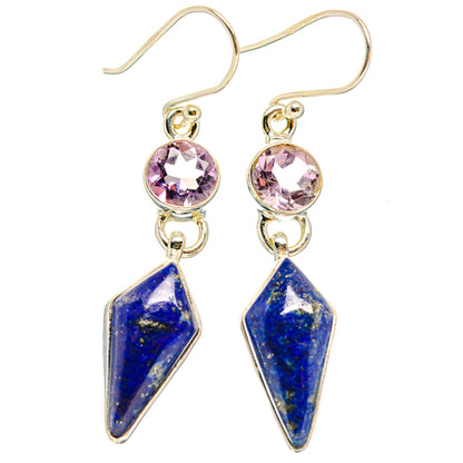 Lapis Lazuli Earrings handcrafted by Ana Silver Co - EARR427604 - Photo 2