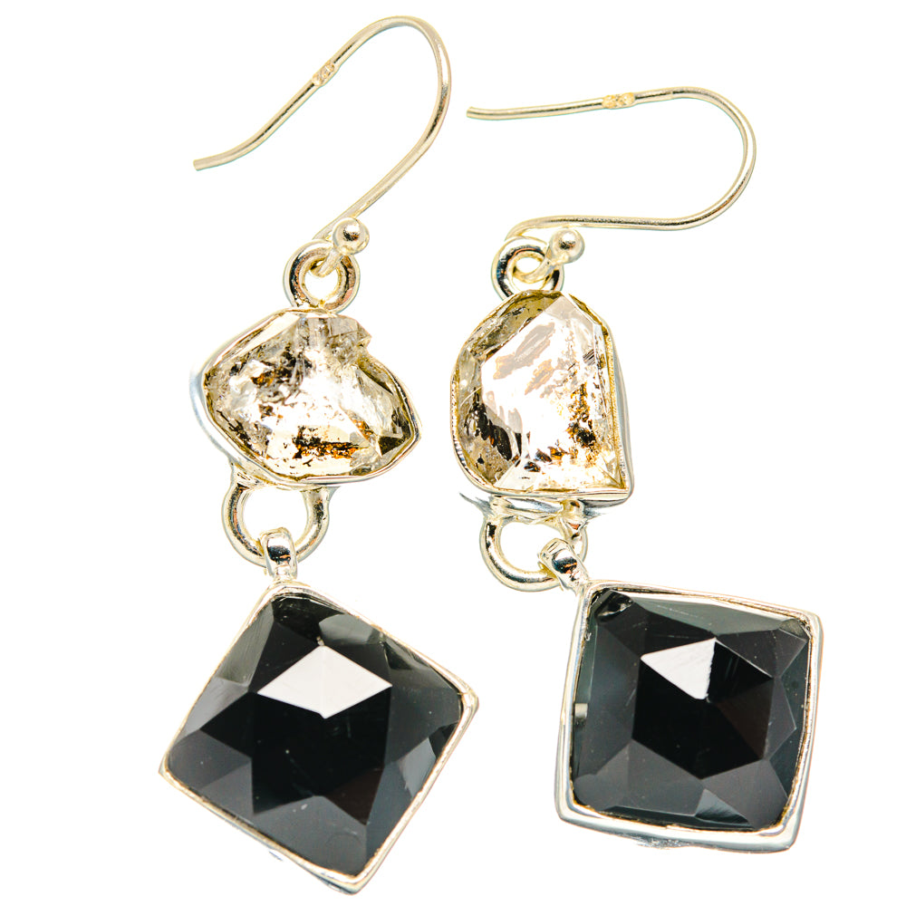 Black Onyx Earrings handcrafted by Ana Silver Co - EARR427607 - Photo 2