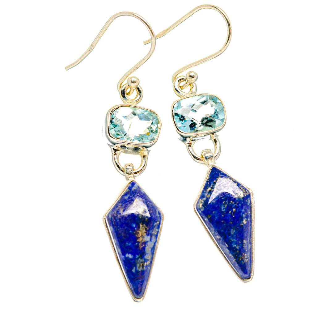 Lapis Lazuli Earrings handcrafted by Ana Silver Co - EARR427608 - Photo 2