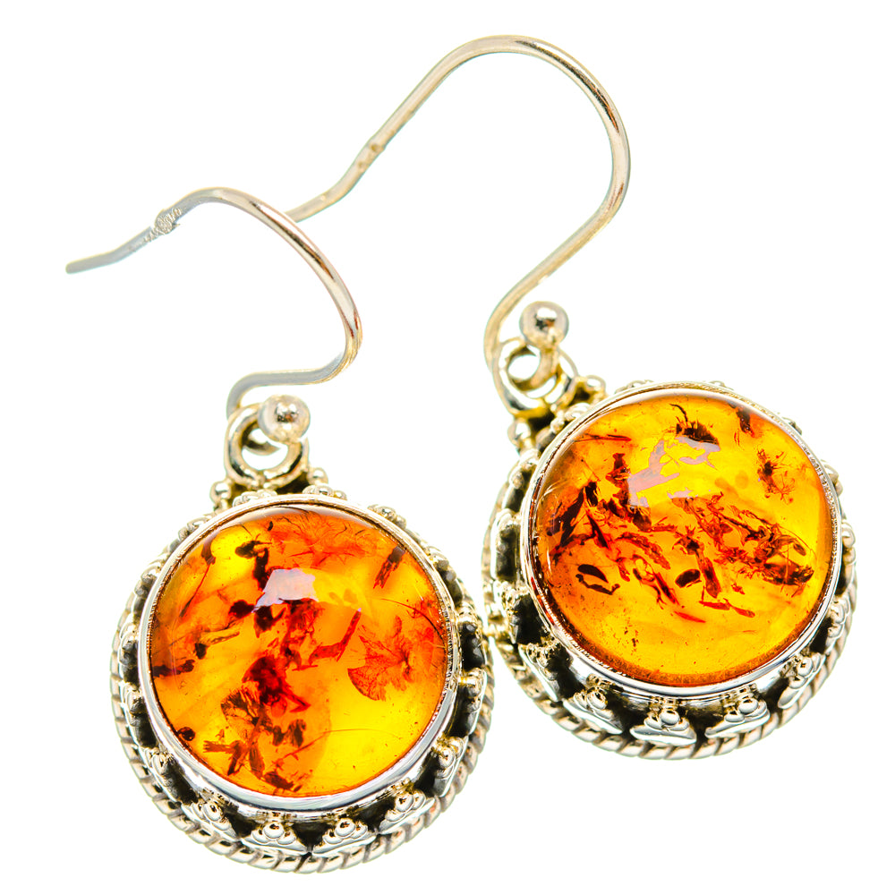 Baltic Amber Earrings handcrafted by Ana Silver Co - EARR427609 - Photo 2