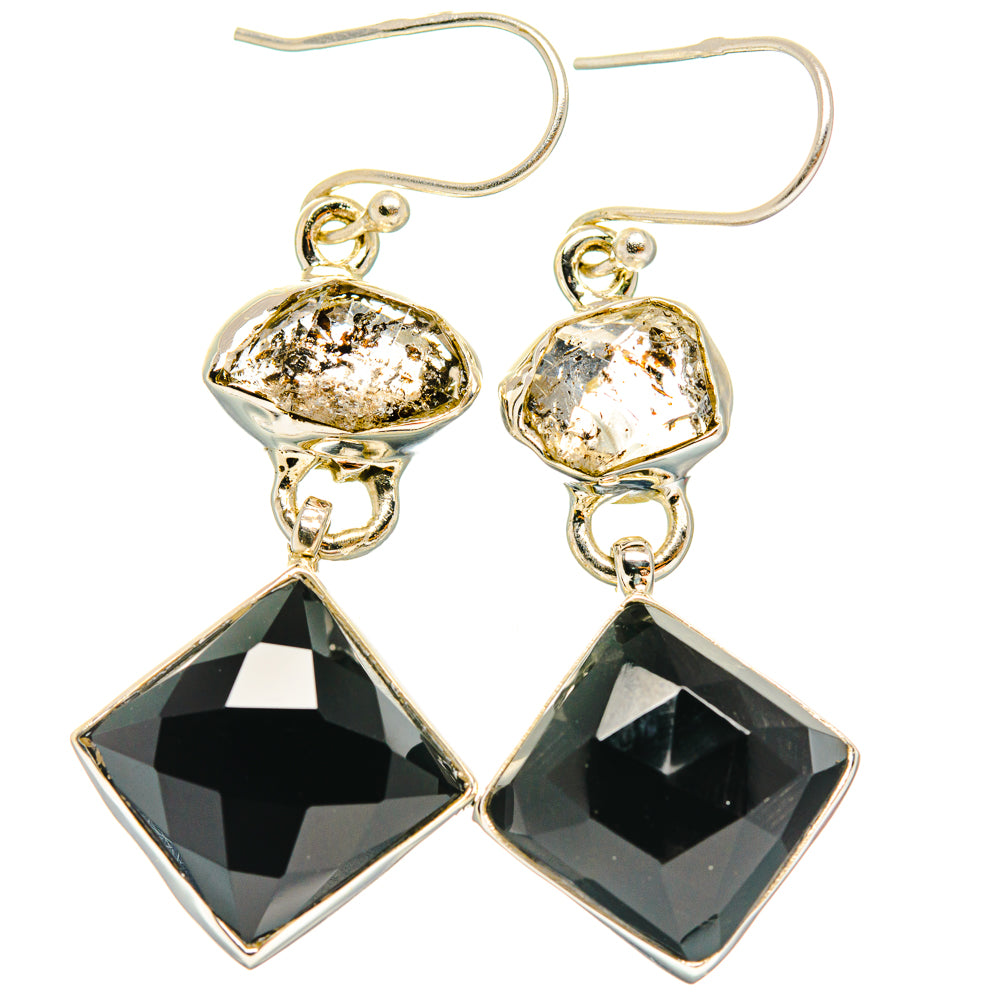 Black Onyx Earrings handcrafted by Ana Silver Co - EARR427618 - Photo 2