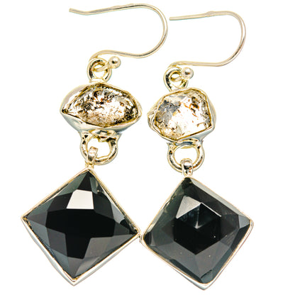 Black Onyx Earrings handcrafted by Ana Silver Co - EARR427618 - Photo 2