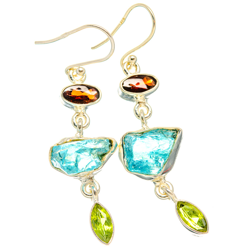 Apatite Earrings handcrafted by Ana Silver Co - EARR427624 - Photo 2