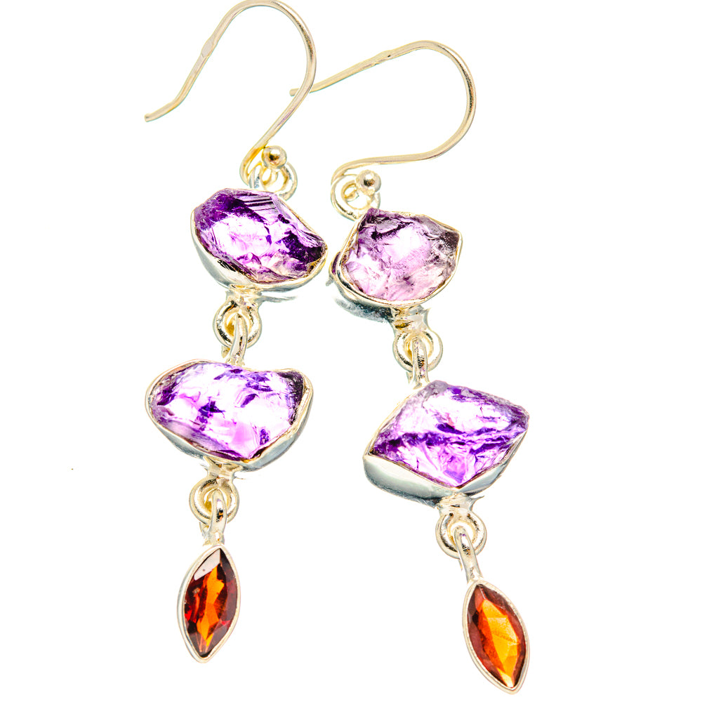 Amethyst Earrings handcrafted by Ana Silver Co - EARR427628 - Photo 2