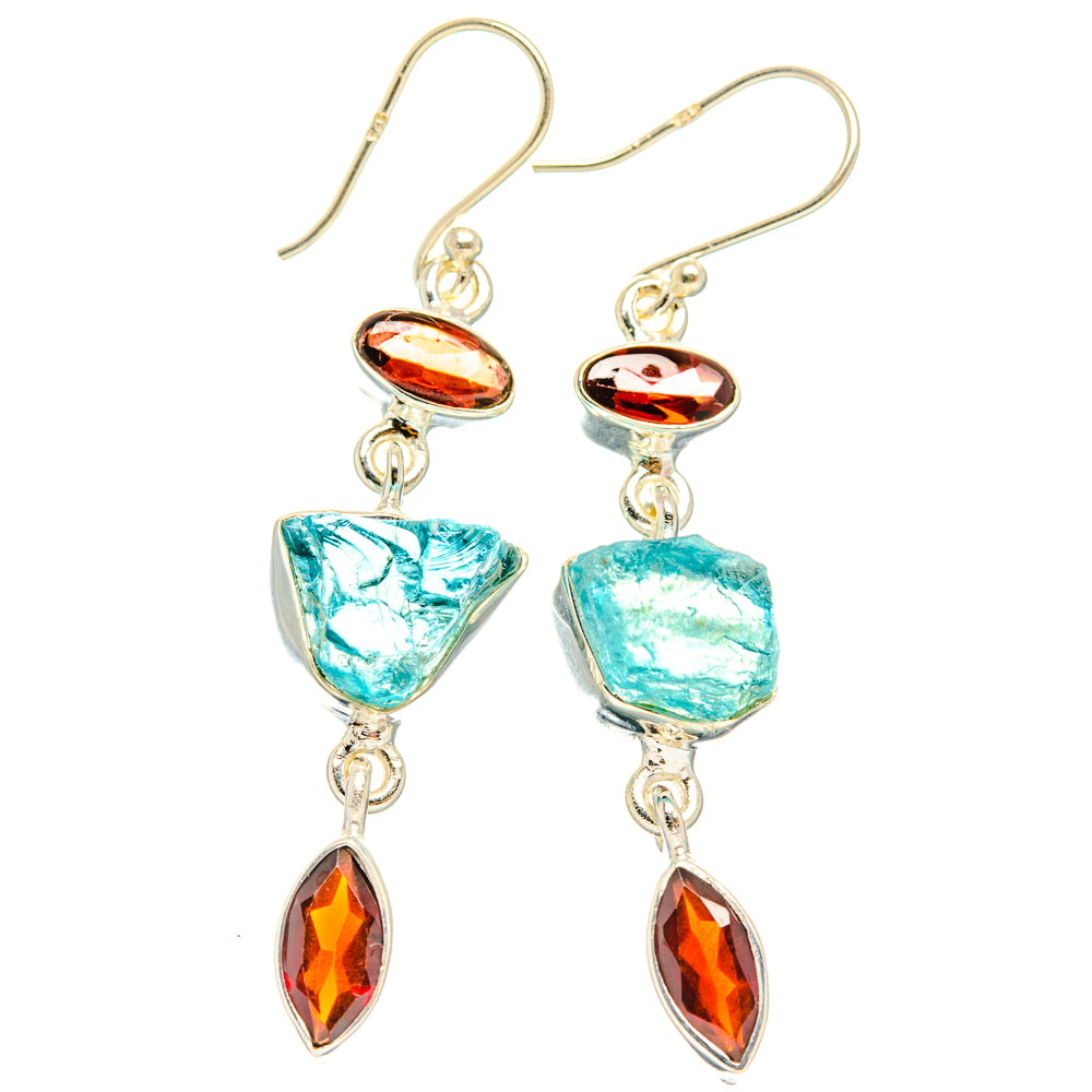 Apatite Earrings handcrafted by Ana Silver Co - EARR427629 - Photo 2
