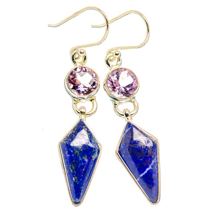 Lapis Lazuli Earrings handcrafted by Ana Silver Co - EARR427631 - Photo 2