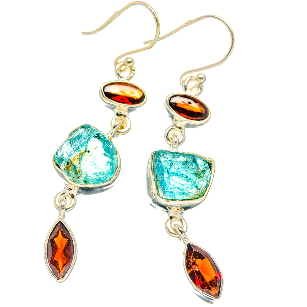Apatite Earrings handcrafted by Ana Silver Co - EARR427637 - Photo 2