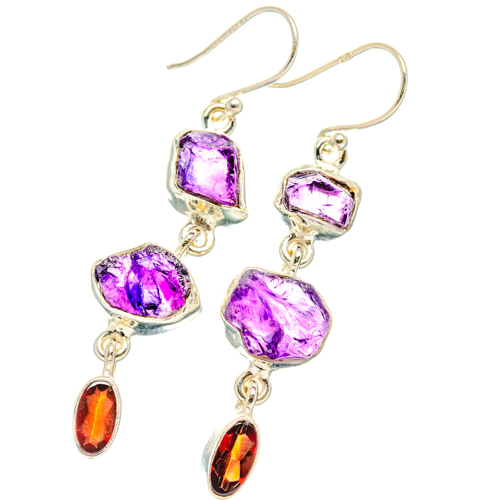 Amethyst Earrings handcrafted by Ana Silver Co - EARR427642 - Photo 2