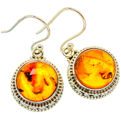 Baltic Amber Earrings handcrafted by Ana Silver Co - EARR427649 - Photo 2
